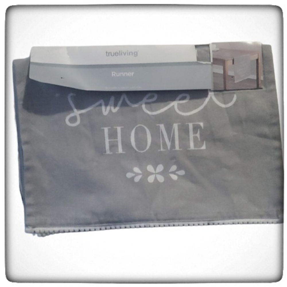 True Living Home Sweet Home Table Runner-13inc x 68inc